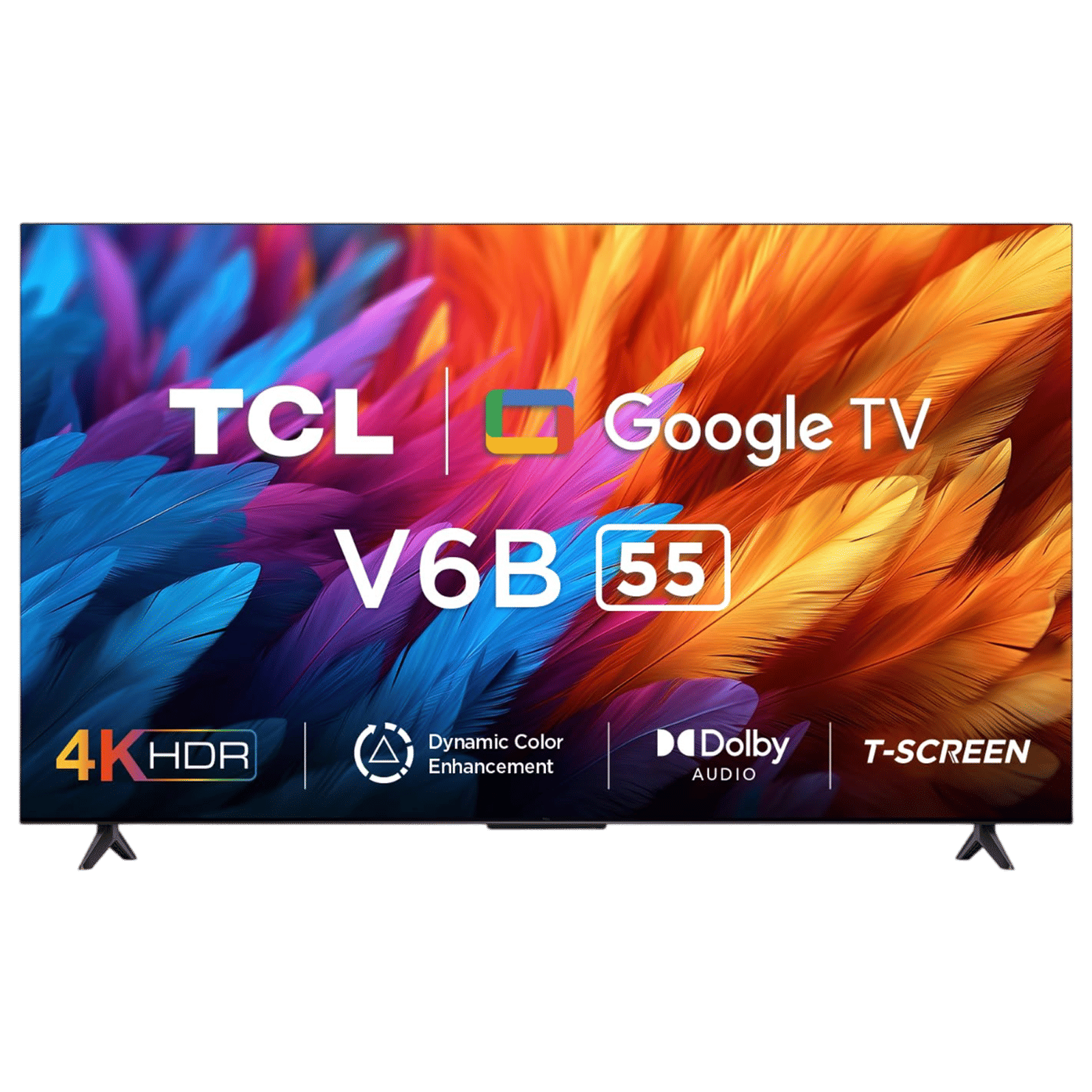 TCL 55インチ4K V6B (4Kチューナー内蔵) HDR/HLG対応 Amazon | 【Amazon.co.jp限定】 TCL テレビ 55V型 4K 液晶 55V6B